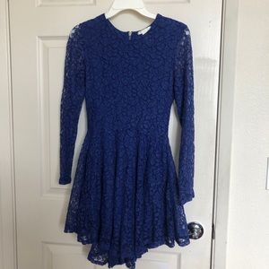 Blue lace dress
